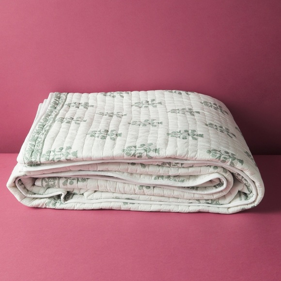 🎉LAST PIECE 🎉RACHEL ZOE Block Print Stitch Quilt Set - Picture 3 of 10